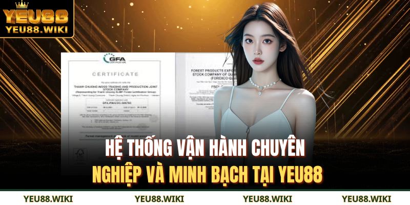 Hệ thống vận hành chuyên nghiệp và minh bạch tại YEU88